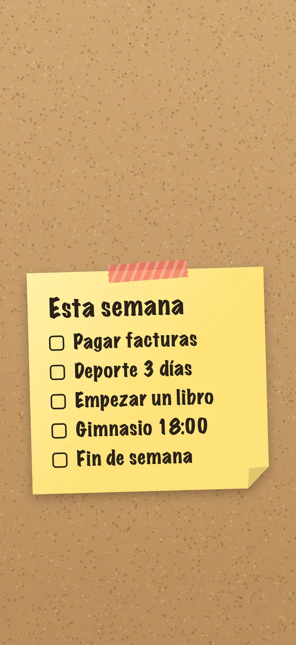 Esta semana: Tu lista en una nota adhesiva, como pantalla de bloqueo del iPhone