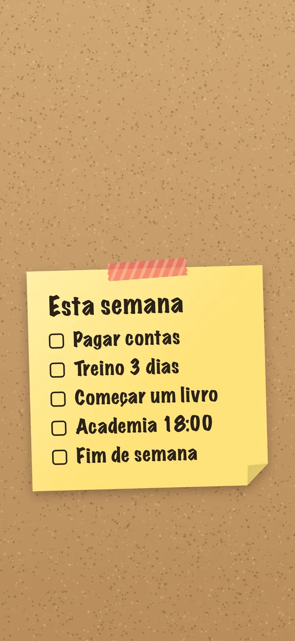 Esta semana: Sua lista num post-it, como tela de bloqueio do iPhone