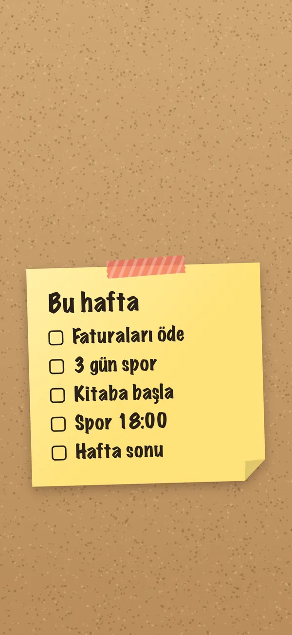 Bu hafta: Listen bir yapışkan notta, iPhone kilit ekranı olarak
