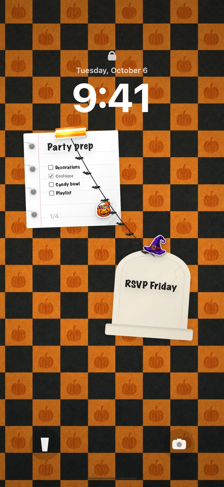 Halloween party checklist