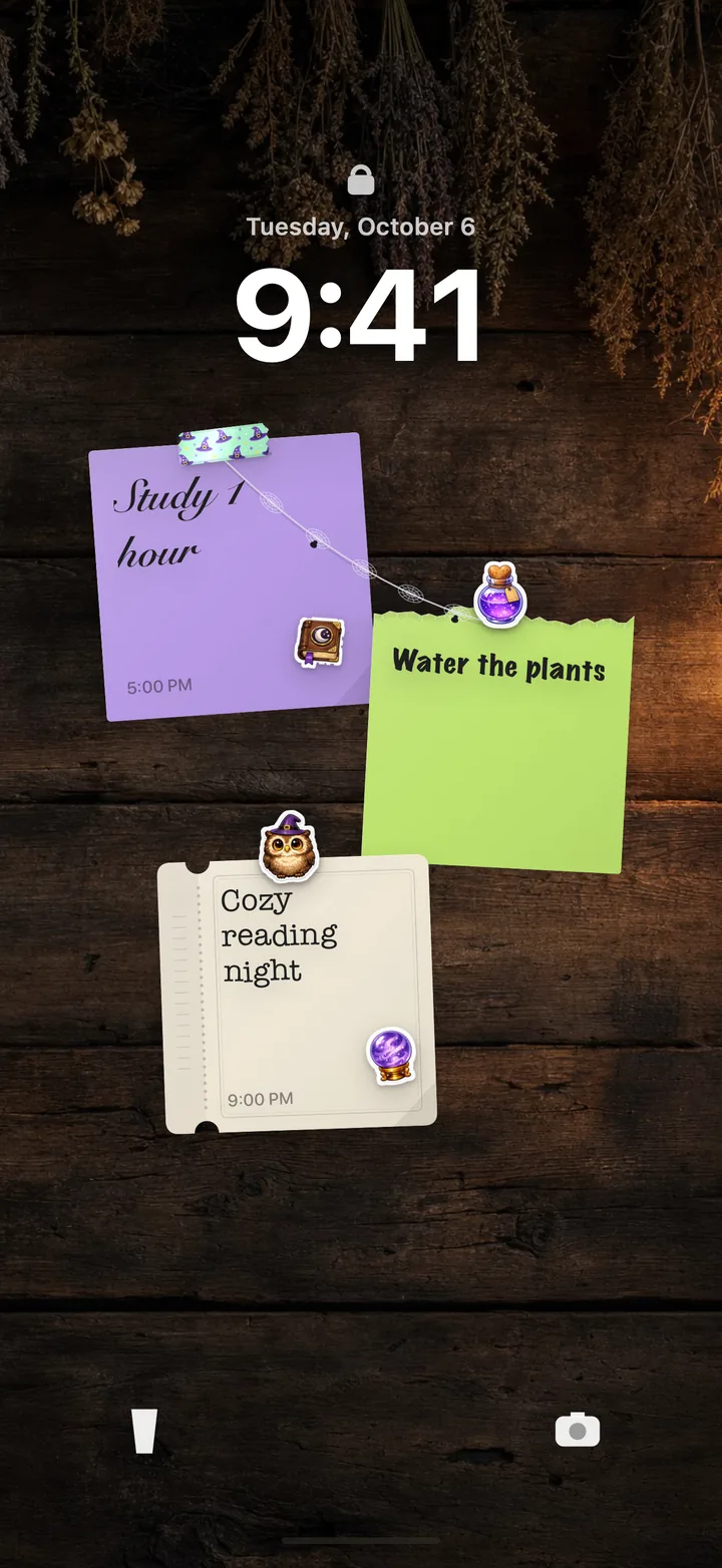 Witchy study planner